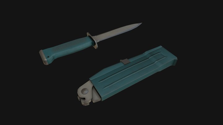 Marine Knife 3D Model