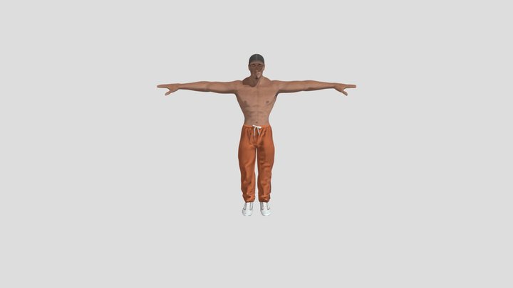 fully rigged body builder 3D Model