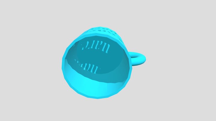 Taza Con Logotipo De IGA Y Nombre Curvados 3D Model