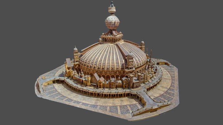 Wooden Church of St. Ignatius of Loyola in Rome 3D Model