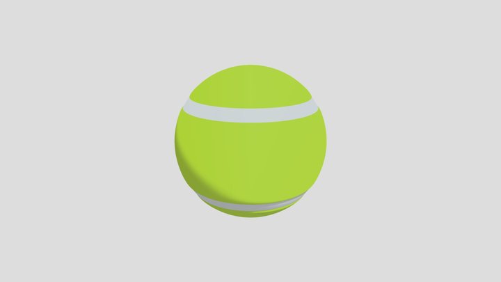PELOTA DE TENIS 2 3D Model