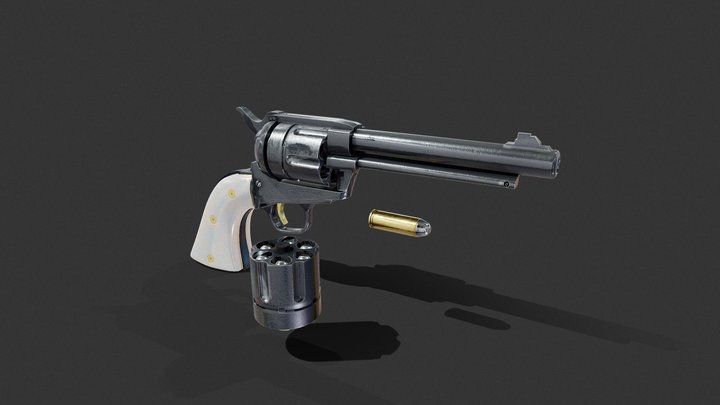 colt revolver 3D Model