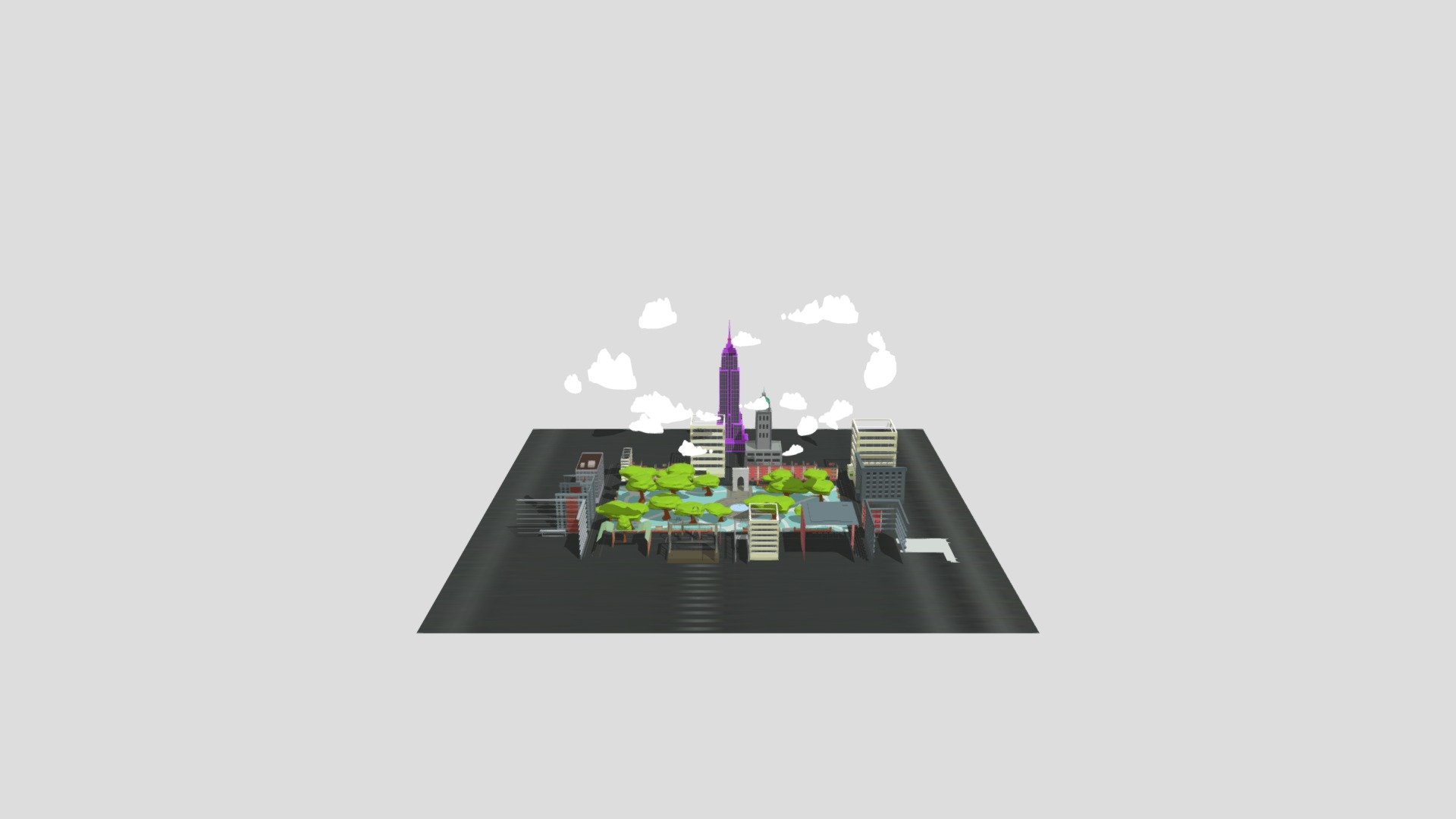 WashingtonSqareParkLowPoly