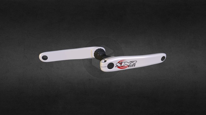 Sinz BMX Crankset 3D Model