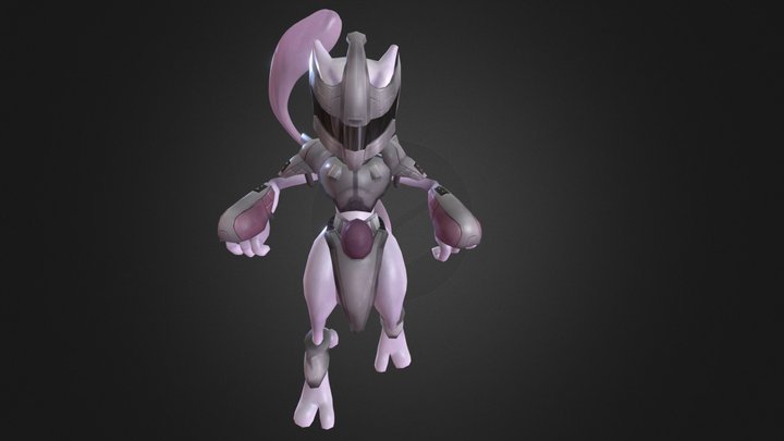 Armored Mewtwo 3D Model