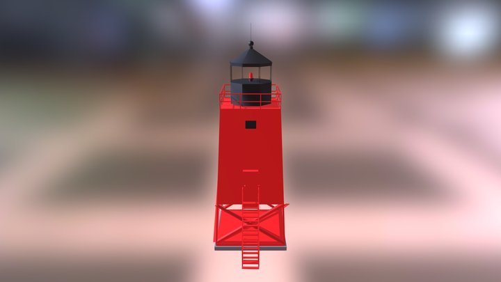Charlevoix Lighthouse 3D Model