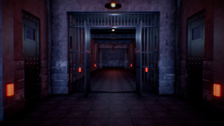Prison scene 3D Model