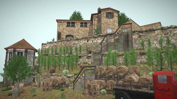DAE Diorama retake – Small farm 3D Model