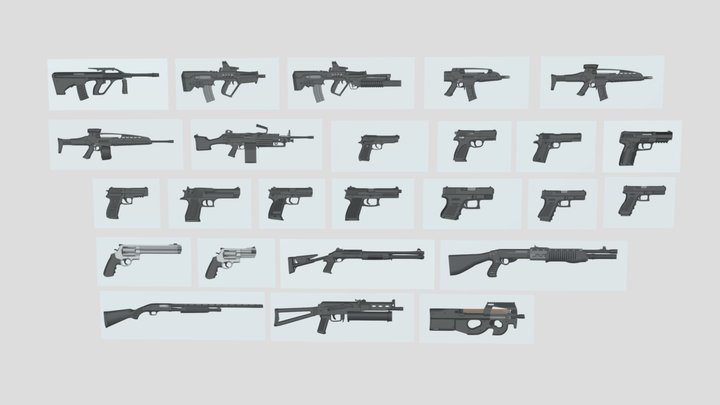 gun prop design templates.3 – Free 3D Model STL