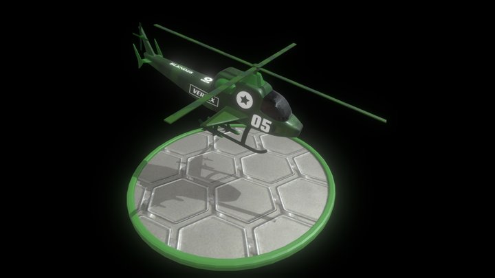 Helicopter. (From learning lessons) 3D Model