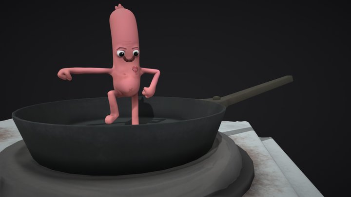 Sausage diorama 3D Model