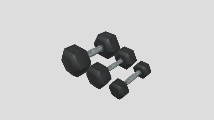 Bend Barbell 3D Model in Other 3DExport