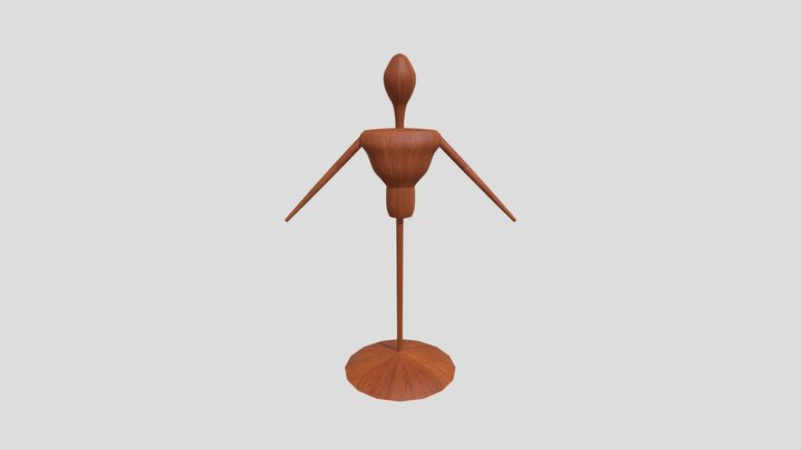 Busto Perchero Para Sastre 3D Model