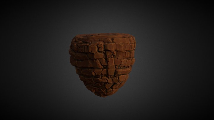 Stylized rock 3D Model