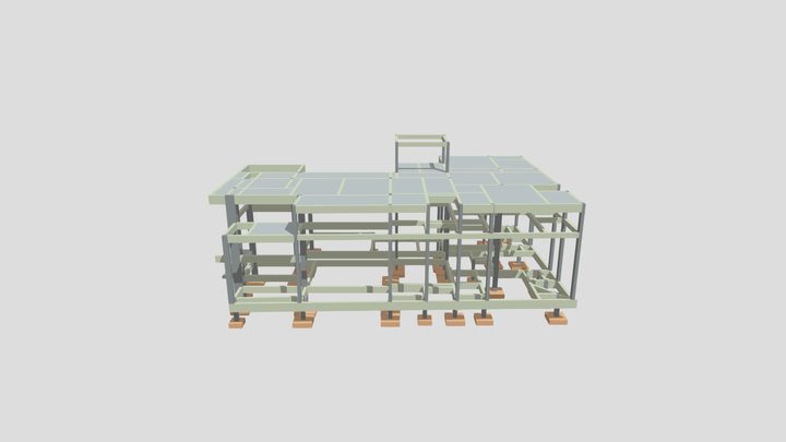 Residência B2-01 Estrutural - RV 3D Model