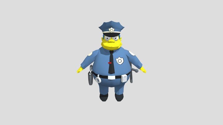Chief Wiggum 3D Model