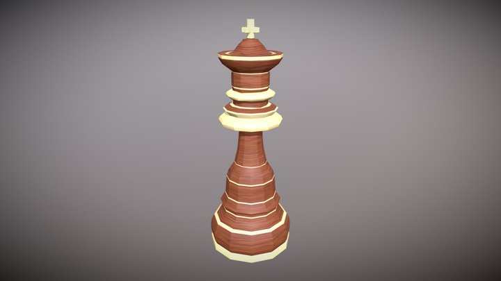 King chess piece 3D Model