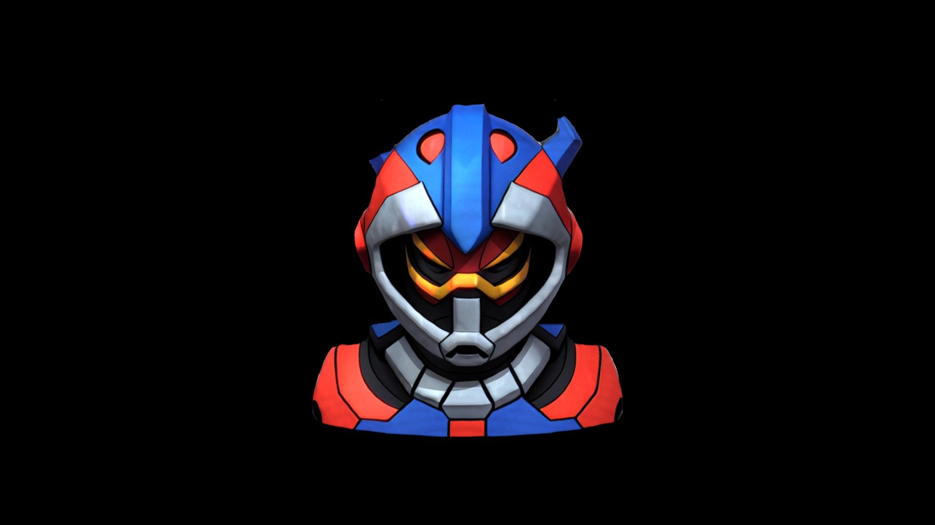 Helmet Mask Robot Cartoon 1246 - Download Free 3D model by klrxyz ...