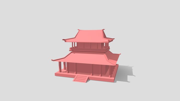 Chinese temple 3D Model