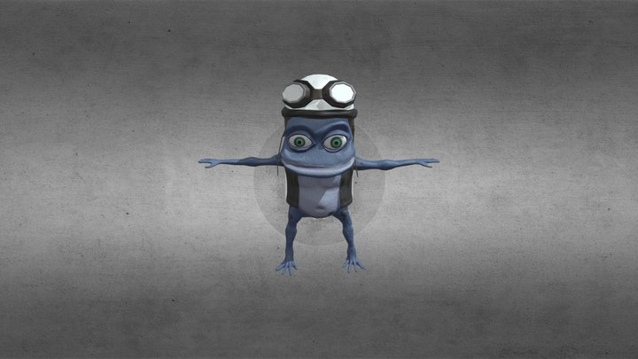 Crazy Frog Low Poly Character Model 3D Model