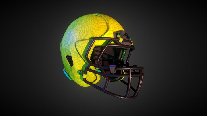 American football helmet - UPDATE - Check desc 3D Model
