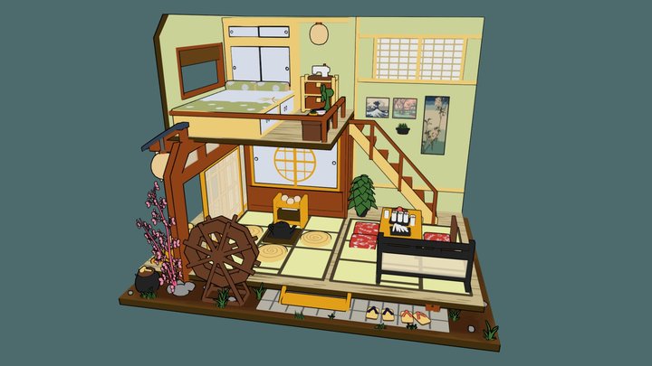 Japanese House 3D Model