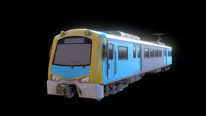 Metro Train 3D - Free Model – Free 3D Model STL