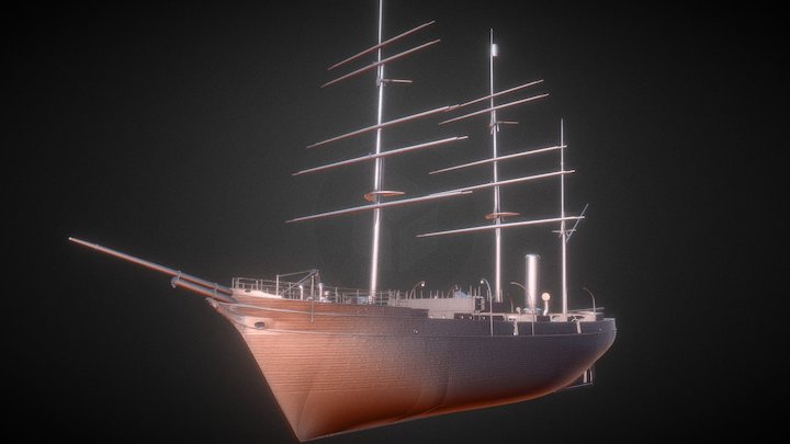 RRS Discovery 3D Model