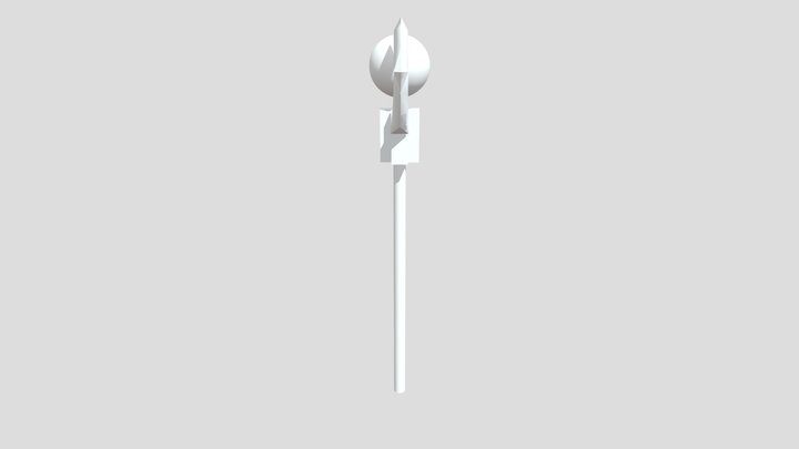 Plate01_Clerino_Magic Staff 3D Model