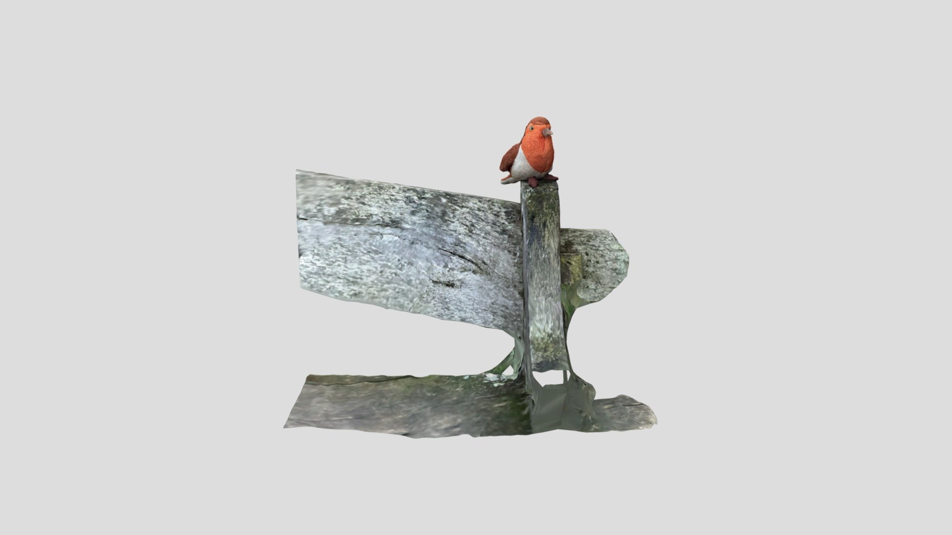 Perched Robin - Textured 3D Model - Download Free 3D model by Liamsaio ...
