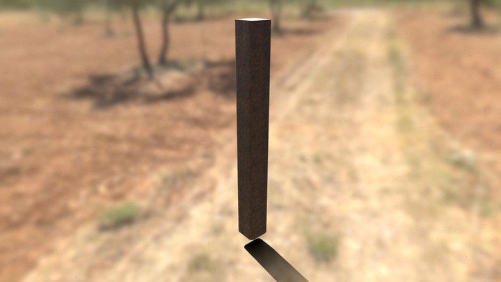 Wooden Pillar 3D Model