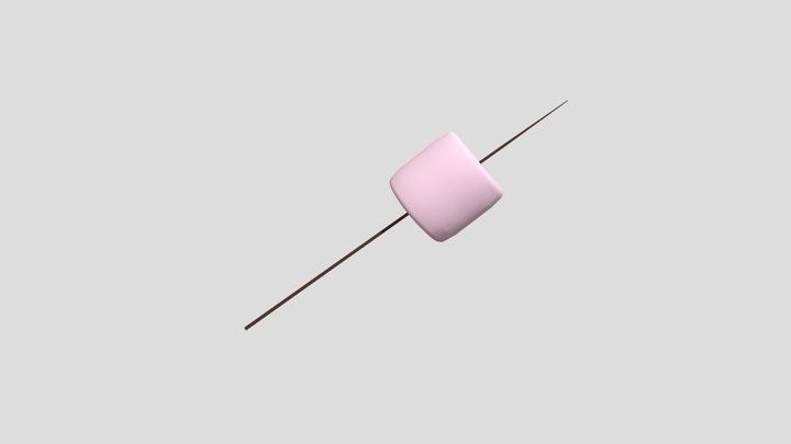 Pink Marshmellow 3D Model