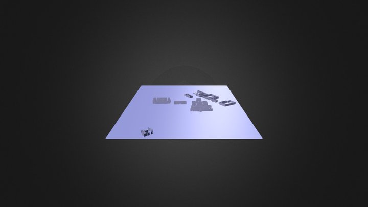 testing block letter 3D Model