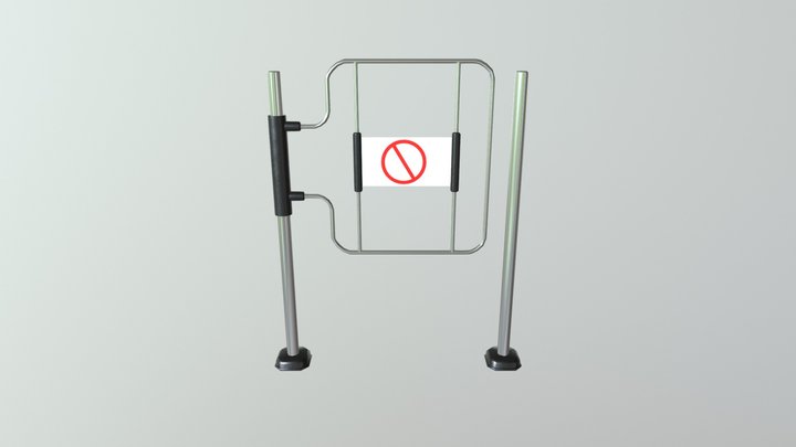Checkout Gate 3D Model