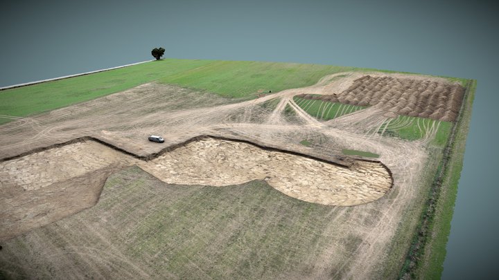 Chantier de terrassement 3D Model