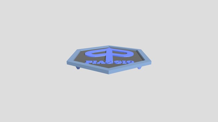 Logo Piaggio 3D Model