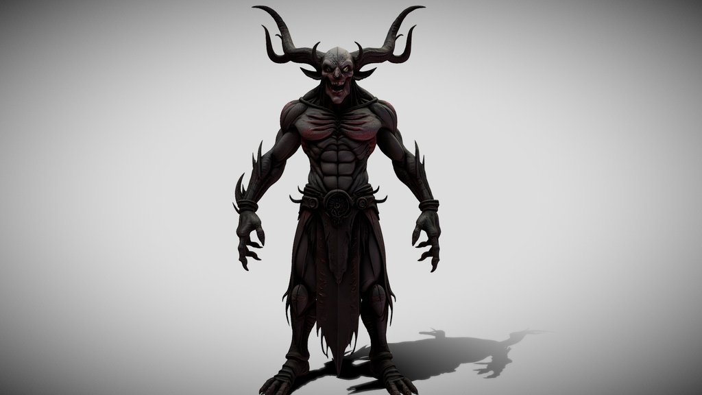 Demonic Warrior - Dark Fantasy Character