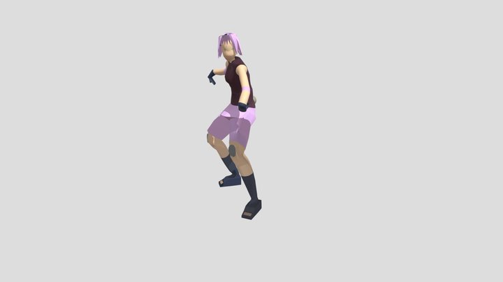 Sakura Model Animated 3D Model