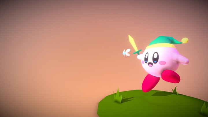 Kirby link Blender 3D Model