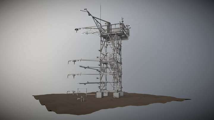 NEON Flux tower 3D Model