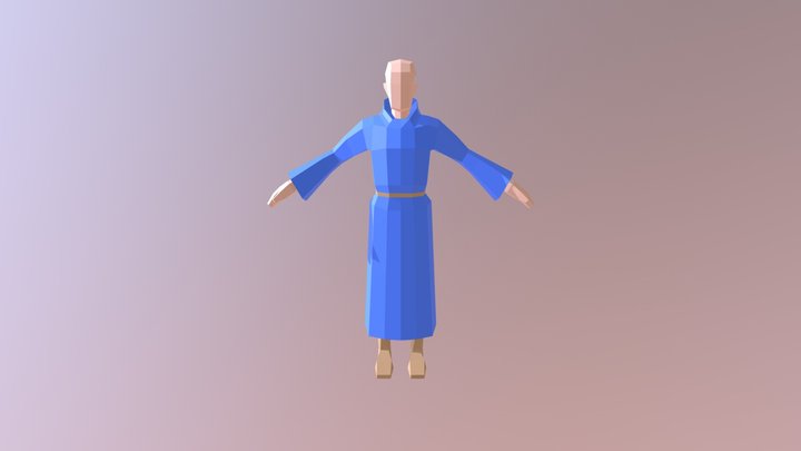 Male Priest 2 3D Model