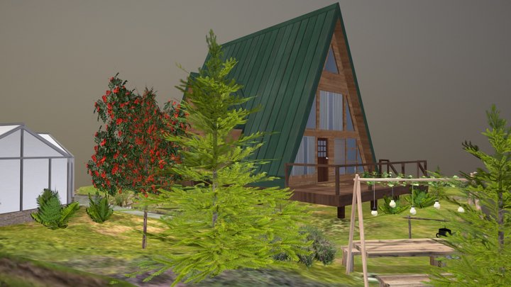 DAE diorama - Eco house 3D Model