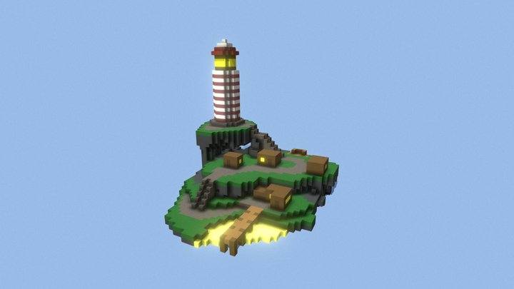 Voxel Island - Lighthouse 3D Model