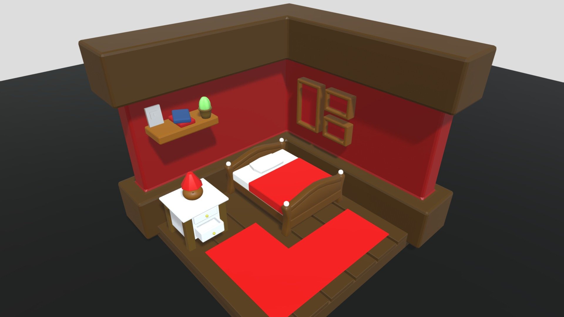 Bedroom V2.0 - 3D model by Ahmed64 [c6ce77a] - Sketchfab