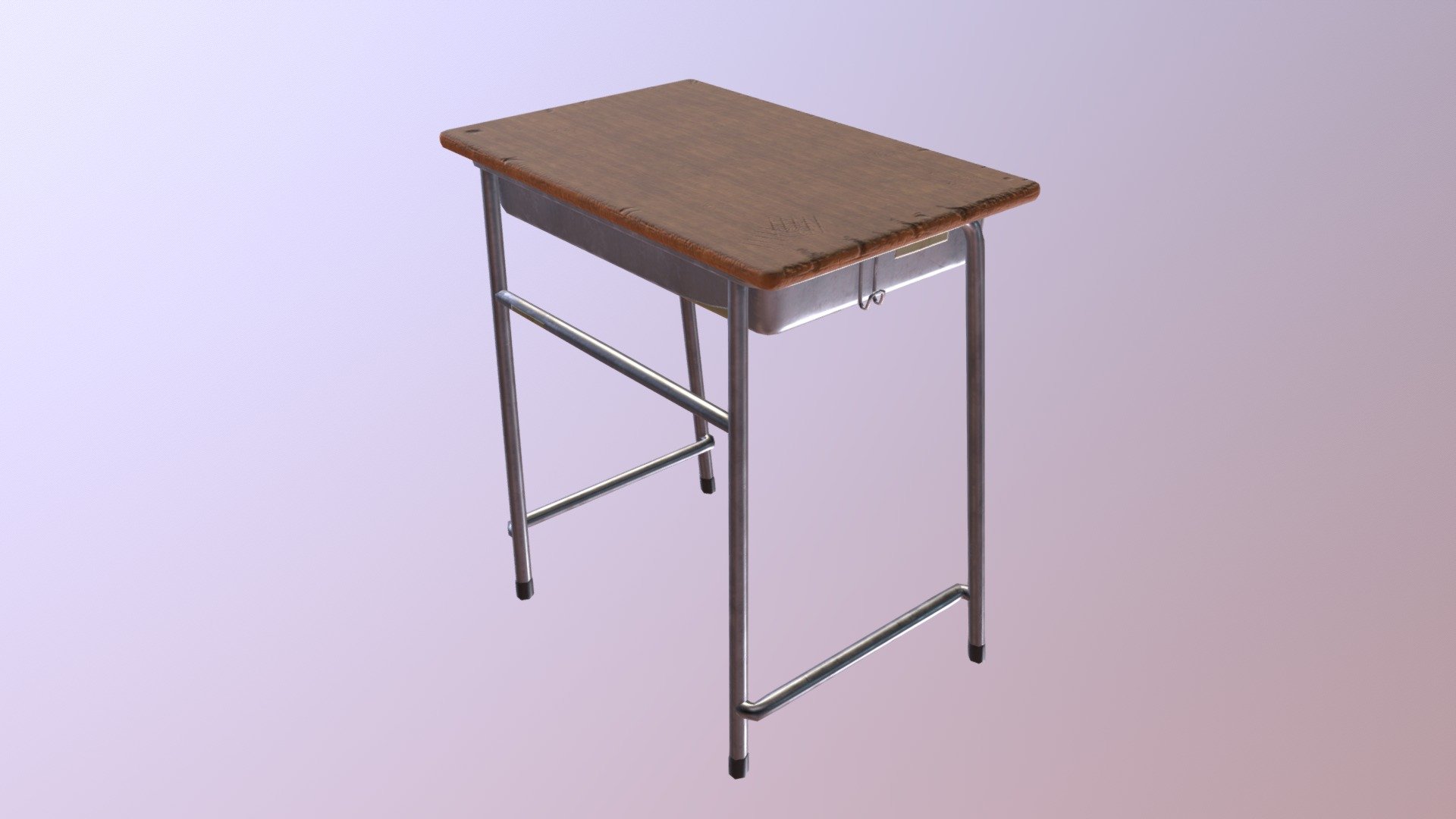 School Desk - 3D model by seefor [c6ce840] - Sketchfab