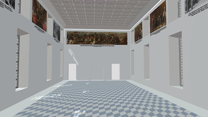Münchner Residenz, Alter Herkules Saal, 1613 3D Model