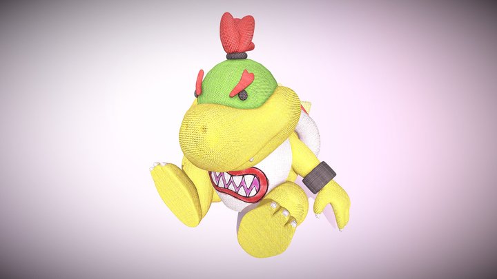 Bowser Jr Plushie 3D Model