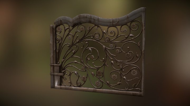 Raspberry Gate 3D Model