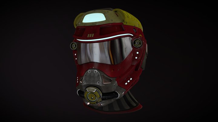 Fire Helmet 3D Model
