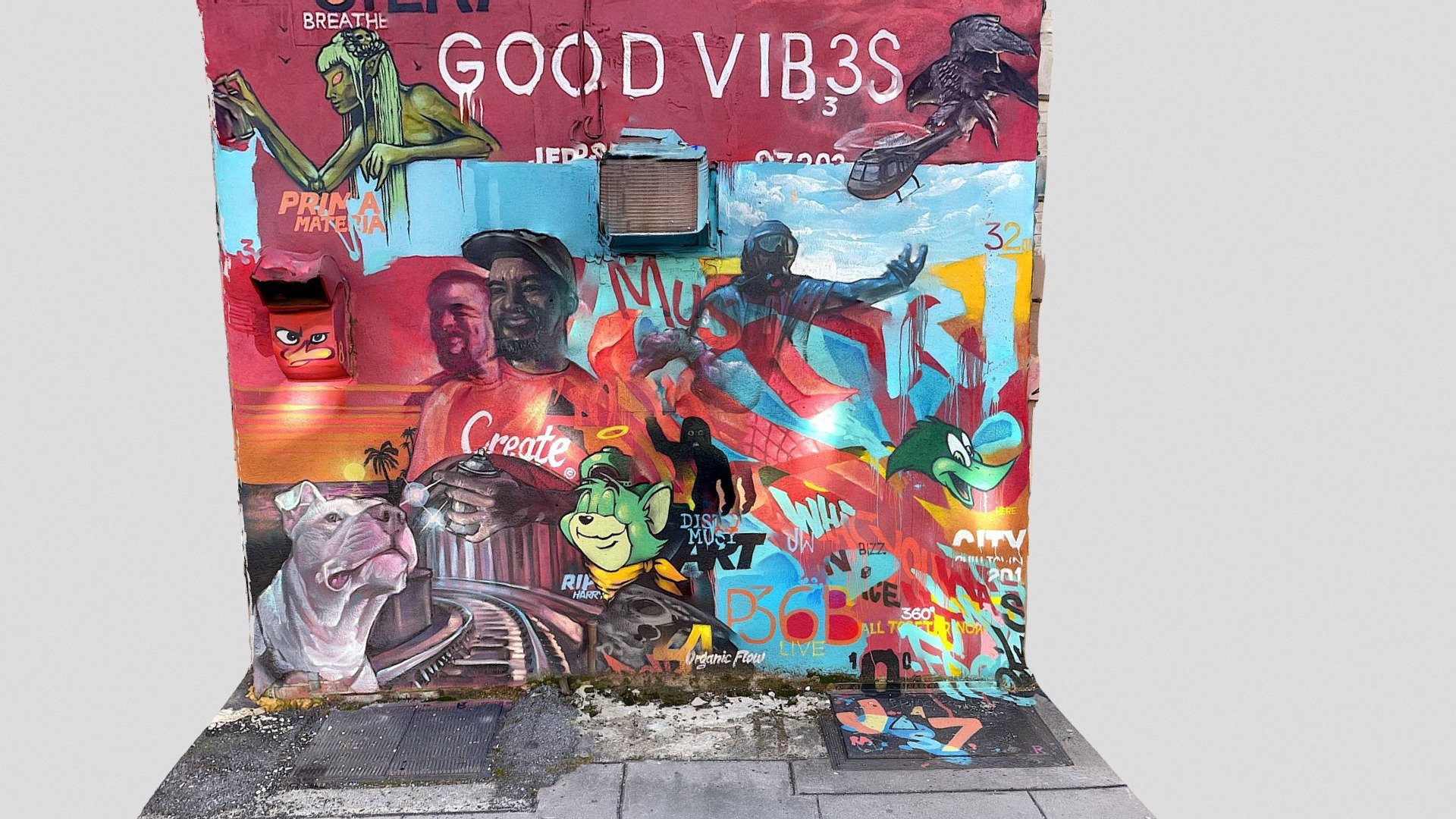 Good Vibes Mural at Downtown Jersey City